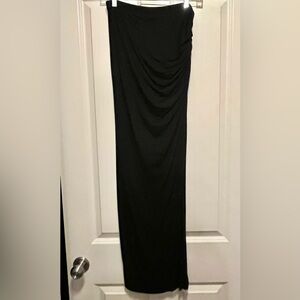 NWOT Black Strapless Maxi Dress/Skirt - Size XS